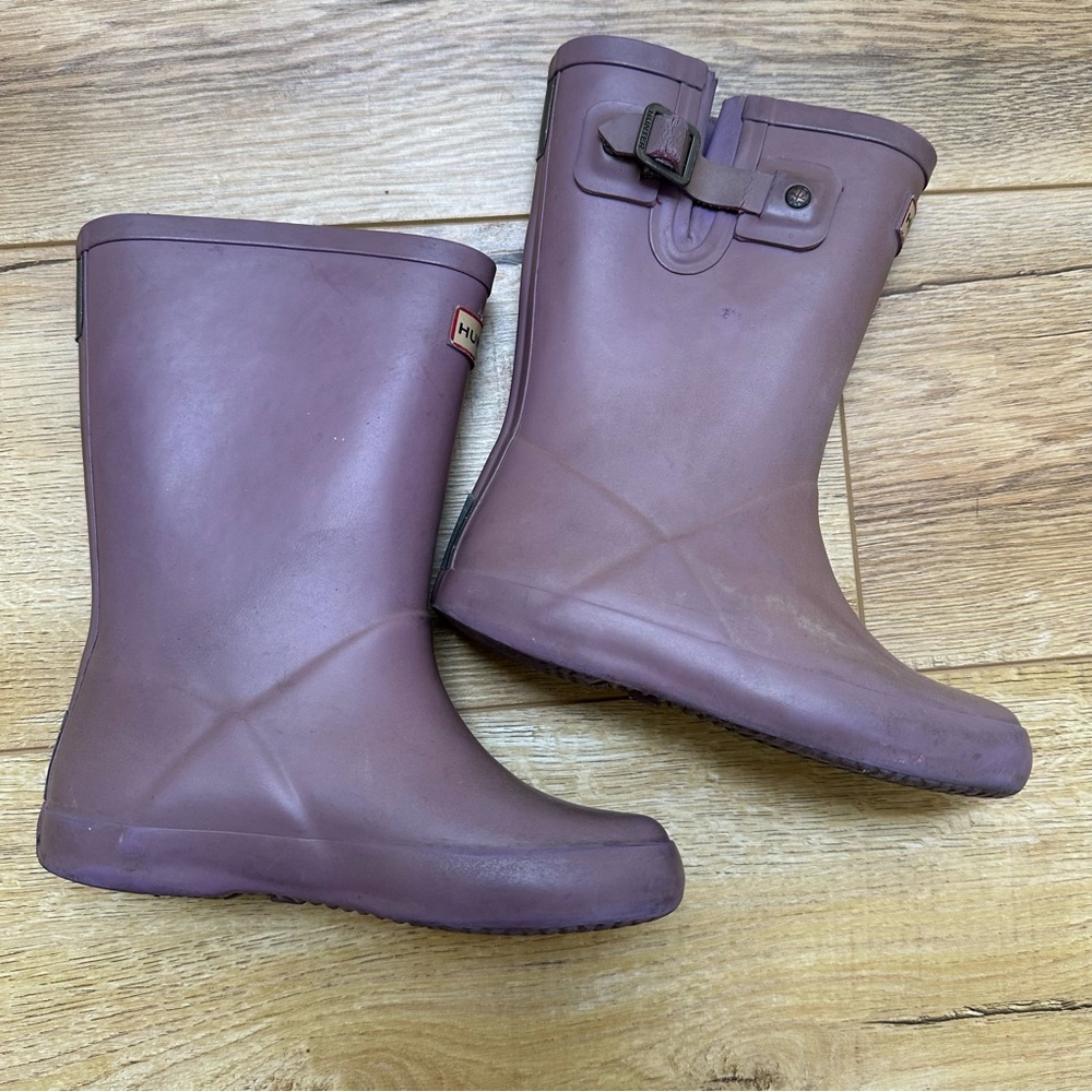 Hunter Lavender Waterproof Girls Boots